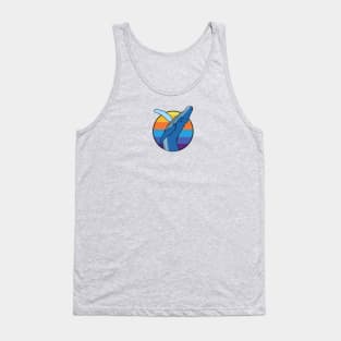 Whale on vintage background Tank Top